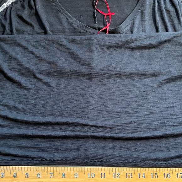 JENNIFER LOPEZ BATWING BLOUSE RHINESTONE SHOULDERS SIZE XL - Picture 6 of 11